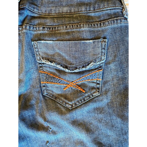 Decree Distressed Womens Jeans Size 9 Bootcut Lowrise Stylish Classy Comfortable - Picture 5 of 12